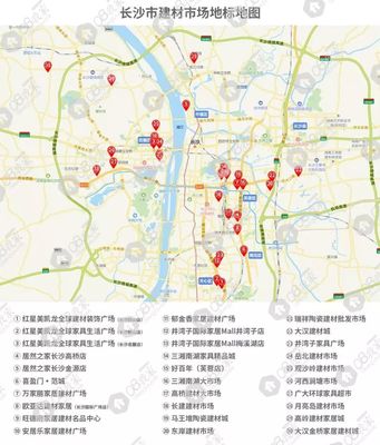 長沙30個(gè)建材市場的地圖、公交路線、營業(yè)時(shí)間